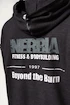 Nebbia  Washed-off Zip Up Hoodie GYM BRO Black Férfi-melegítőfelső