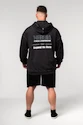 Nebbia  Washed-off Zip Up Hoodie GYM BRO Black Férfi-melegítőfelső