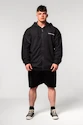 Nebbia  Washed-off Zip Up Hoodie GYM BRO Black Férfi-melegítőfelső