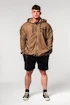 Nebbia  Washed-off Zip Up Hoodie GYM BRO Light Brown Férfi-melegítőfelső