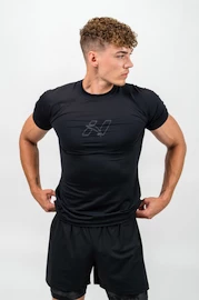 Nebbia  Workout Compression T-shirt ENDURANCE black Férfipóló