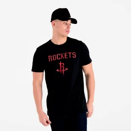 New Era NBA Houston Rockets Black Férfipóló