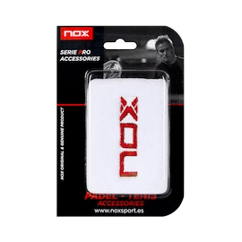 NOX 2 White/Red Logo Wristbands Csuklópántok