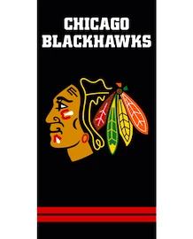 Official Merchandise NHL Chicago Blackhawks Black Törülköző