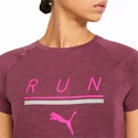 Puma  Run 5K Logo Tee Grape Wine Női póló