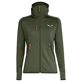 Salewa Agner Hybrid PL/DST W FZ Hdy Dark Olive Melange Női melegítőfelső