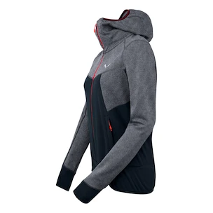 Salewa  Puez hybrid polarlite hooded fleece Navy blazer melange Női melegítőfelső