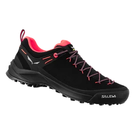 Salewa WILDFIRE LEATHER Black/Fluo Coral Női kültéri cipők