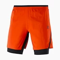 Salomon Cross Twinskin Shorts Fiery Red Férfirövidnadrág XL