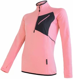 Sensor Tecnostretch 1/2 Zip Strawberry Ice Női melegítőfelső