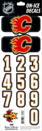 Sportstape ALL IN ONE HELMET DECALS - CALGARY FLAMES - DARK HELMET Védősisakszám