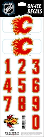 Sportstape ALL IN ONE HELMET DECALS - CALGARY FLAMES Védősisakszám