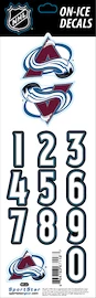 Sportstape ALL IN ONE HELMET DECALS - COLORADO AVALANCHE - DARK HELMET Védősisakszám