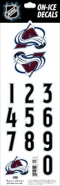 Sportstape ALL IN ONE HELMET DECALS - COLORADO AVALANCHE Védősisakszám