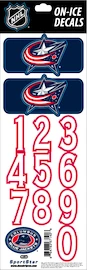 Sportstape ALL IN ONE HELMET DECALS - COLUMBUS BLUE JACKETS - DARK HELMET Védősisakszám