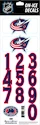 Sportstape  ALL IN ONE HELMET DECALS - COLUMBUS BLUE JACKETS  Védősisakszám