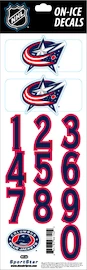 Sportstape ALL IN ONE HELMET DECALS - COLUMBUS BLUE JACKETS Védősisakszám