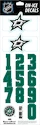 Sportstape  ALL IN ONE HELMET DECALS - DALLAS STARS  Védősisakszám