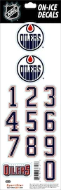 Sportstape ALL IN ONE HELMET DECALS - EDMONTON OILERS Védősisakszám