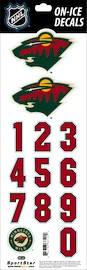 Sportstape ALL IN ONE HELMET DECALS - MINNESOTA WILD Védősisakszám