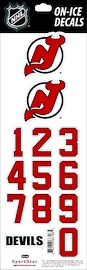 Sportstape ALL IN ONE HELMET DECALS - NEW JERSEY DEVILS Védősisakszám