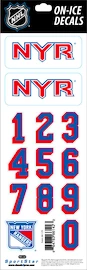 Sportstape ALL IN ONE HELMET DECALS - NEW YORK RANGERS Védősisakszám