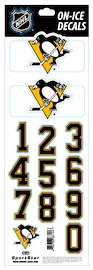 Sportstape ALL IN ONE HELMET DECALS - PITTSBURGH PENGUINS Védősisakszám