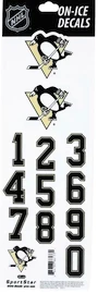 Sportstape ALL IN ONE HELMET DECALS - PITTSBURGH PENGUINS Védősisakszám