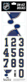 Sportstape ALL IN ONE HELMET DECALS - ST. LOUIS BLUES Védősisakszám