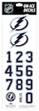 Sportstape  ALL IN ONE HELMET DECALS - TAMPA BAY LIGHTENING  Védősisakszám