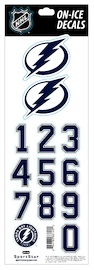 Sportstape ALL IN ONE HELMET DECALS - TAMPA BAY LIGHTENING Védősisakszám