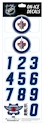 Sportstape  ALL IN ONE HELMET DECALS - WINNIPEG JETS  Védősisakszám