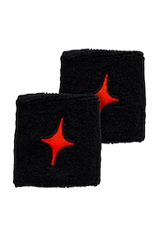 Starvie Black Wristband Red Star 2 Pack Csuklópántok