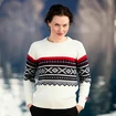 Ulvang  Marius Round Neck Vanilla/Ulang Red Női pulóver