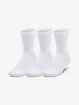 Under Armour  3-Maker 3pk Mid-Crew-WHT  Zokni