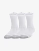 Under Armour  3pk Crew Yth-WHT  Gyerek zokni S