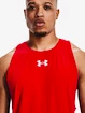 Under Armour  BASELINE COTTON TANK-RED Ujjatlan póló férfiaknak