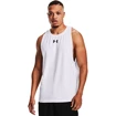 Under Armour  BASELINE COTTON TANK White Ujjatlan póló férfiaknak