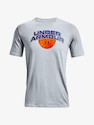 Under Armour  BBALL BRANDED WRDMRK SS-GRY Férfipóló