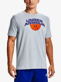 Under Armour BBALL BRANDED WRDMRK SS-GRY Férfipóló