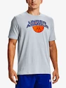 Under Armour  BBALL BRANDED WRDMRK SS-GRY Férfipóló L