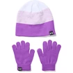 Under Armour  Beanie Glove Combo purple  Lány kesztyű