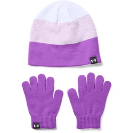 Under Armour Beanie Glove Combo purple Lány kesztyű