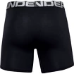 Under Armour  Charged Cotton 6" 3 Pack black Férfiboxeralsó