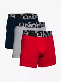 Under Armour Charged Cotton 6in 3 Pack-RED Férfiboxeralsó