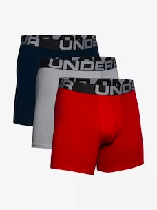 Under Armour  Charged Cotton 6in 3 Pack-RED Férfiboxeralsó