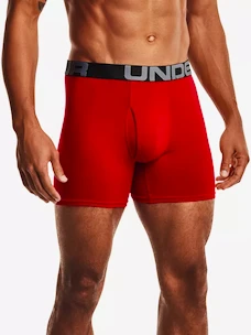 Under Armour  Charged Cotton 6in 3 Pack-RED Férfiboxeralsó