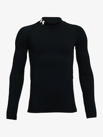 Under Armour ColdGear Mock LS-BLK Fiúpóló