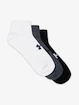 Under Armour  Core Low Cut 3Pk-BLK  Zokni