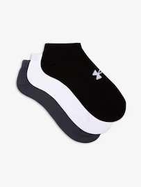 Under Armour Core No Show 3Pk-BLK Zokni